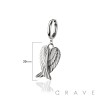 ARCHANGEL WINGS 316L SURGICAL STEEL EARRING